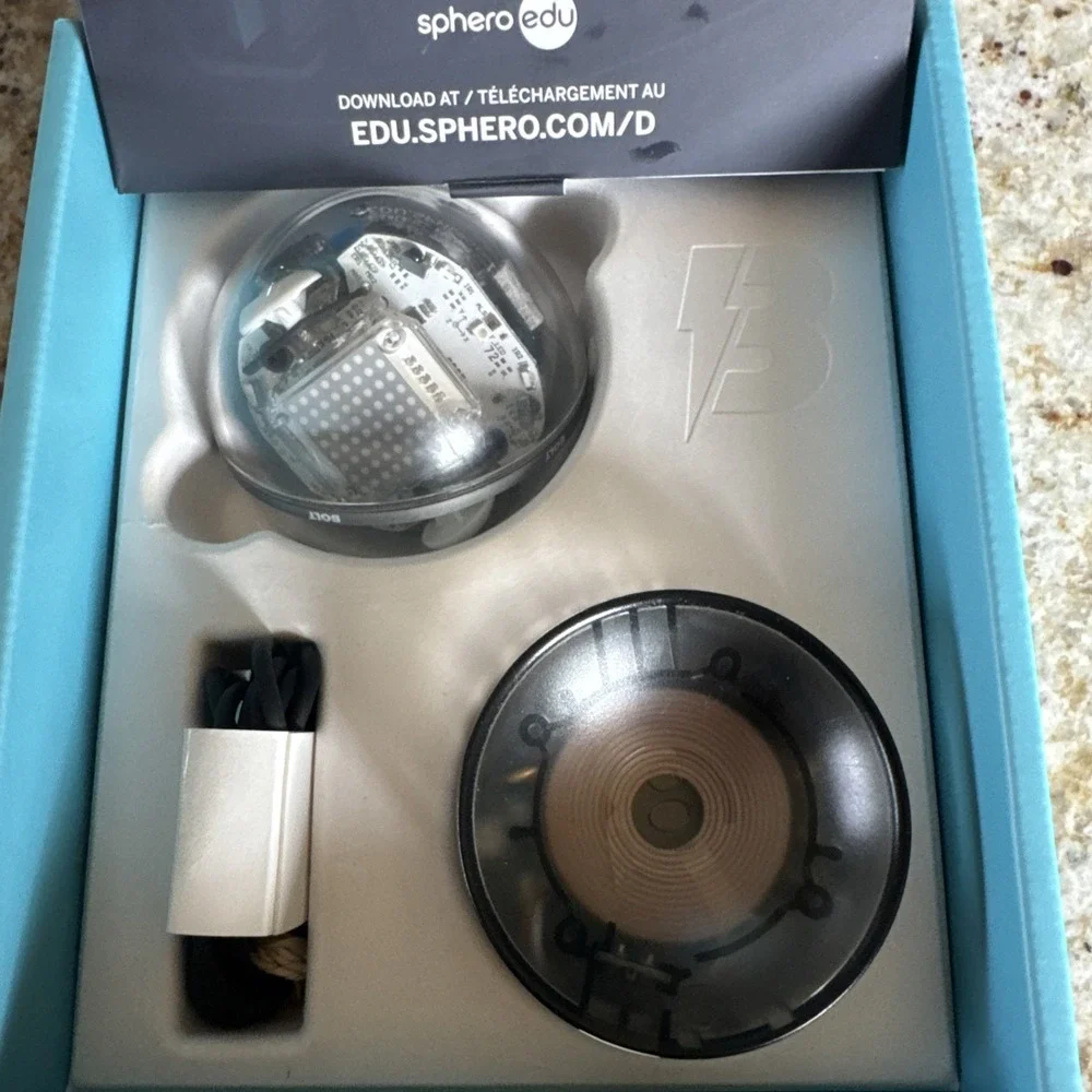 Sphero BOLT K002 Coding & AI Learning Robot Ball App Enabled Robot w/Charger Box